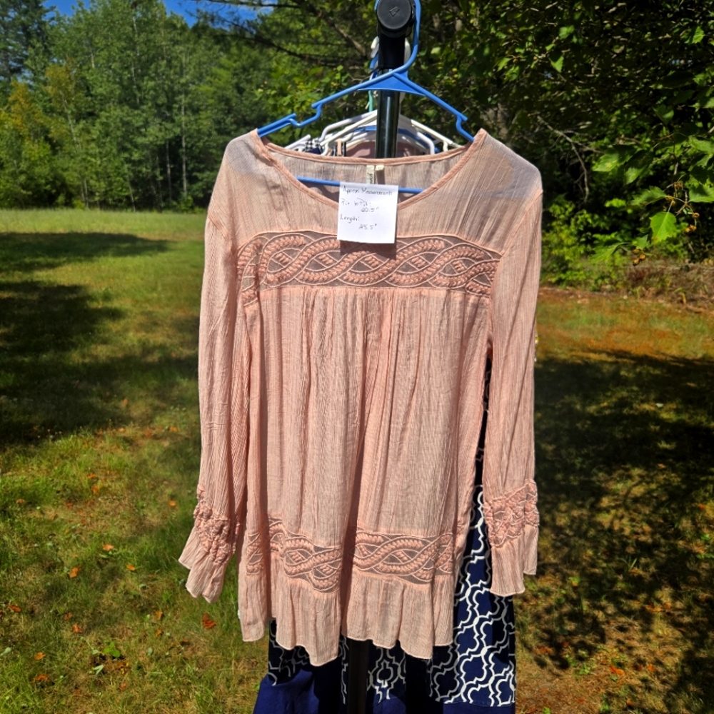 Grand & Greene Blush Colored Blouse XL